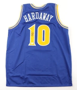 TIM HARDAWAY SIGNED AUTOGRAPHED GOLDEN STATE WARRIORS NBA JERSEY - Picture 1 of 3