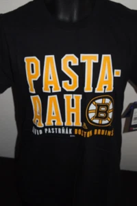 NWT Authentic Fanatics Boston Bruins David "PASTAAAH" Pastrnak #88 Tshirt SIze S - Picture 1 of 3