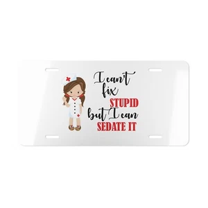 Nurse Custom Front License Plate Gift for RN Nursing Students Medical Field - Picture 1 of 5