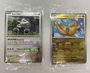 Tarjeta Pokemon Indonesia Snorlax Dragonite Master Ball Ganador Promo 151 - Imagen 1 de 5