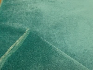 Tela de tapicería de oruga de terciopelo verde turquesa (jade vernon) - Imagen 1 de 10