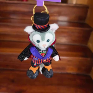 Disney Halloween Gelatoni Cat costume Plush Toy keychain ring pin 15CM - Picture 1 of 1