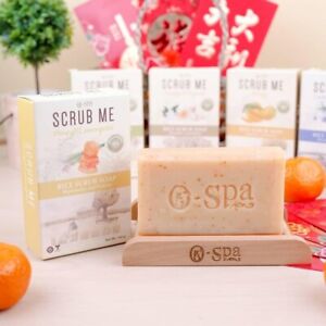O-Spa Natural SCRUB ME Rice Scrub Soap Honey&Lemongrass 140g. FREE Shipping
