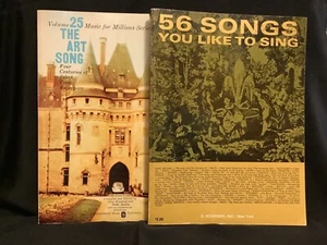 Vint 1937 56 Songs You Like To Sing Sheet Music Song Book/Volume 25 The Art Song - Picture 1 of 7