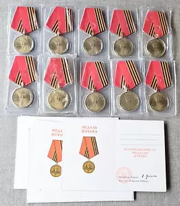 Medaglia Maresciallo Zhukov Set di 10 medaglie militari russe sovietiche URSS - Foto 1 di 12