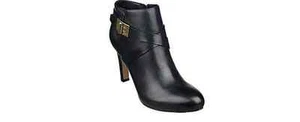 Marc Fisher Leather Ankle Boot w/ Turn Lock - Orlanda black new 8m - Picture 1 of 1