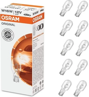 LAMPADE OSRAM ORIGINAL 921 W16W 12V RETROMARCIA FRENI FRECCE POST. (10 pezzi) - Immagine 1 di 3