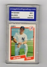 1990 Fleer Update #U-112 "JIM LEYRITZ" rookie card Snaggletooth Grading MINT 9