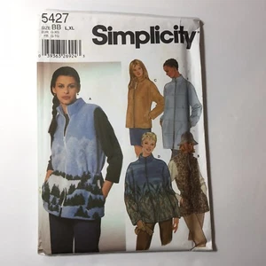 Chaqueta chaleco Simplicity 5427 talla L XL Misses - Imagen 1 de 4
