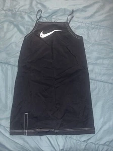 NWOT New Nike DM6742-010 Women's NSW Swoosh Woven Casual Cami Dress Black Size S - Bild 1 von 4