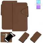 Protective cover for Blackview A80 flip case faux leather brown mobile phone cas
