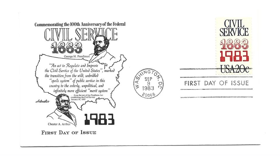 2053 Civil Service Centennial, Artmaster FDC - Image 1 of 1