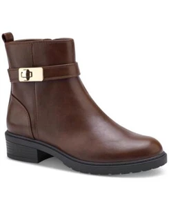 Giani Bernini Women's Becca Ankle Boots  Round Toe Flat Heel Cushioned S253 - Picture 1 of 8