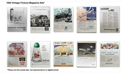 1944 Vintage Fortune Magazine Ads* Foto 1 de 4