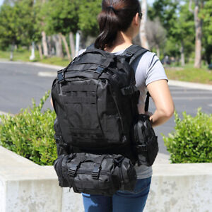 US 55L Molle Outdoor Military Tactical Bag Camping Hiking Trekking Backpack