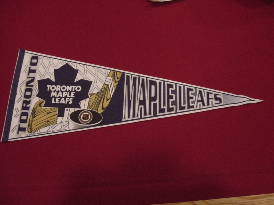 VINTAGE 1990's Toronto Maple Leafs Full Size Pennant, SUPER NICE! - Image 1 of 1