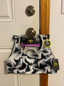 NEW GIRL'S SIZE XL ATHLETIC WORKS 2 PACK SPORTS BRAS BAND SIZE 36 - Picture 1 of 9