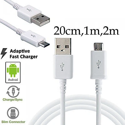 Data Charger Micro USB Cable Cord for Oppo AX5 AX5s AX7 A73 A1 A3 A7 A8 A15 A17 - image 1 of 3