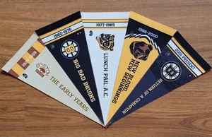 Boston Bruins 2023~2024 Era Nights Centennial Pennants Full Set - Picture 1 of 7