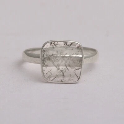 Engagement & Anniversary Gift Genuine Polki Diamond 925 Sterling Silver Ring - Image 1 of 4