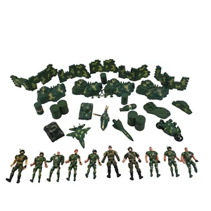 Military Model Playset Toy With 10 Soldier Action Figures, 40 Pieces/Multicolour - Picture 1 of 5