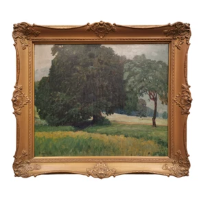 HANS LICHT 1876-1935 Ölgemälde Alte Hainbuche bei Dargun Eugen Bracht Schüler - Picture 1 of 12