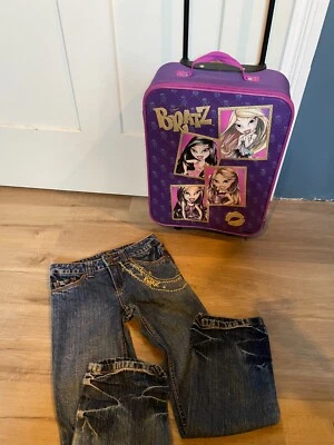 Equipaje de mano con asa de maleta con ruedas Y2k Bratz con mezclilla y2k 8 Foto 1 de 4