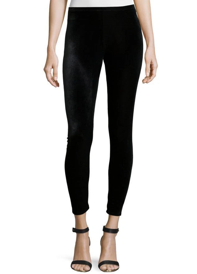 NWT Eileen Fisher Stretch Velvet Black  Ankle Leggings size 3X 2X  XXS  - Image 1 of 1