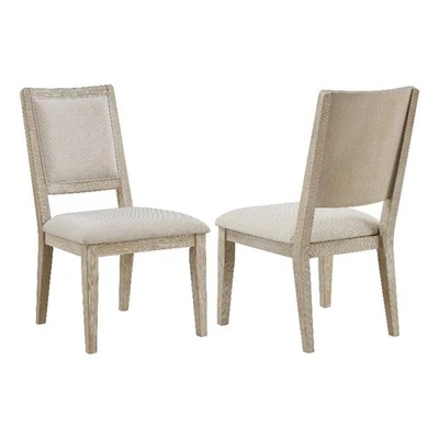 Trofello Cushioned Dining Side Chair White Washed (Set of 2) - Image 1 of 4
