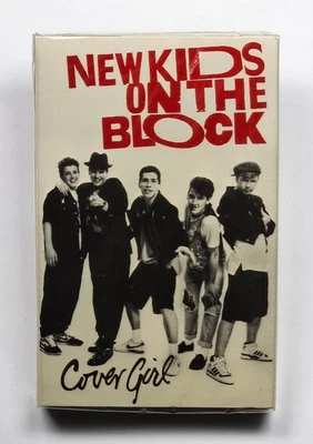 vintage 1989 SEALED cassette NEW KIDS ON THE BLOCK  Cover Girl + Merry Christmas - Image 1 of 4