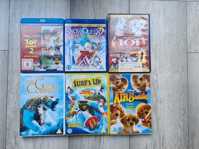 8x Kids Movies TOY STORY SNOW QUEEN Lego Star Wars Etc Blu Ray DVD Bundle - Image 1 of 2