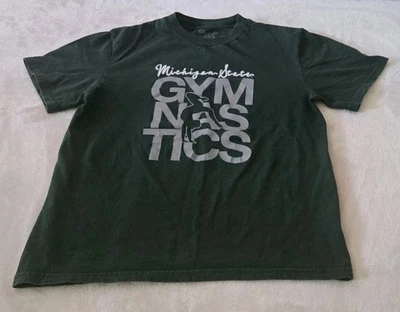 Michigan State Spartans MSU Gymnastics Youth Short Sleeve T-shirt 7/8 kids Med - Image 1 of 4