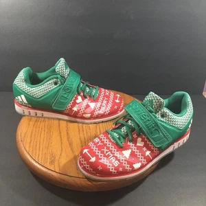 Adidas Gewichtheberschuhe Powerlift Weihnachten 3.1 Merry Xmas Herren 7,5 rot gr - Bild 1 von 9