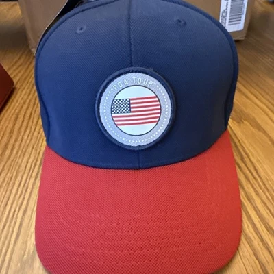 PGA Tour Cap Men's One-Size Adjustable Blue Golf Pro Series Baseball Hat NWT - Image 1 of 4