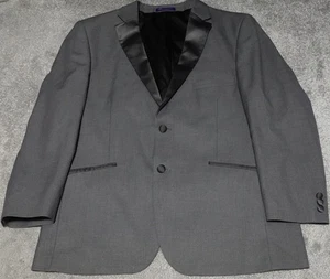 Berragamo Lazio Suit Coat Men's Medium Gray Single Breasted Lined Formal - Picture 1 of 11