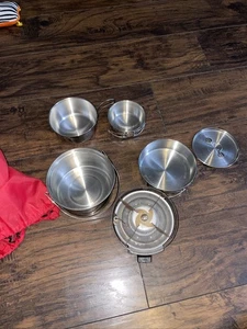 Coleman Peak 1 Trekker Cook Kit Cookware Camping plus bonus items - Picture 1 of 7