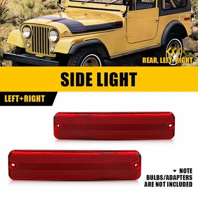 Luces LED rojas laterales traseras para Jeep CJ5 CJ6 CJ7 CJ8 SJ Wagoneer J10 J20 Foto 1 de 4