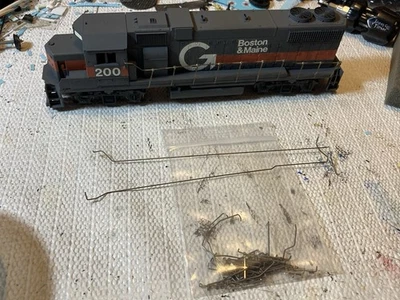 HO Athearn Blue Box Guilford GP38 Boston And Maine Powered DC Project Custom B&M - Image 1 of 4
