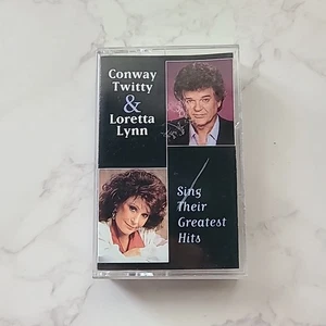 Conway Twitty & Loretta Lynn Sing Their Greatest Hits NICE Cassette Tape 1994 - Picture 1 of 8