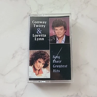 Conway Twitty & Loretta Lynn Sing Their Greatest Hits NICE Cassette Tape 1994 - Image 1 of 4
