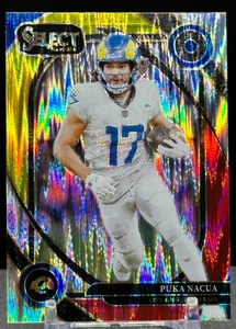 Puka Nakua 2024 Select Football Club Nivel Rojo y Amarillo Shock Prizm #287 - Imagen 1 de 2