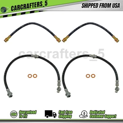 4 mangueras hidráulicas de freno delantero trasero para Mazda MPV 1989-1992 2,6 L Foto 1 de 4