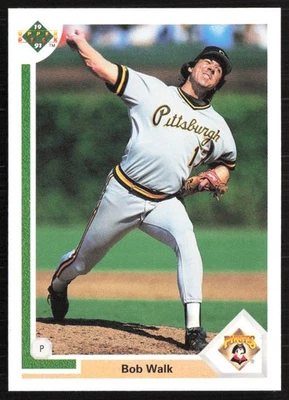 1991 Upper Deck Bob Walk Pittsburgh Pirates #689 - Image 1 of 2