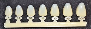 #8 Coronas temporales de policarbonato dental superior derecha central anterior - 7 tallas - Imagen 1 de 4