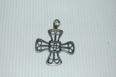 Ancien  pendentif croix   Poinçon 925 - Photo 1/2