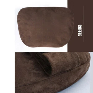 For Mercedes Benz 1 Pair Suede Leather Car Headrest Neck Pillow Support Cushion - Bild 1 von 4