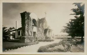 Exterior Front View Church with Bell La Jolla California Leopold Hugo Postcard - Picture 1 of 2