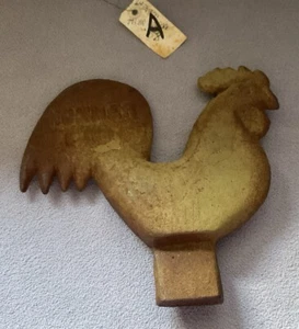 Vintage Cast Iron Rooster Windmill Weight Hummer E 184 c/a 1900s “A” - Picture 1 of 8