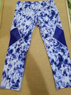 Leggings ajustados Old Navy para mujer Go Dry talla pequeña púrpura y azul  Foto 1 de 4