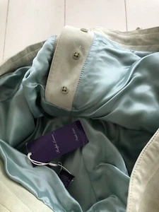 **** Very Rare Men’s Ralph Lauren Suede Purple Label 36x36 Mint Green Button Fly - Picture 1 of 7